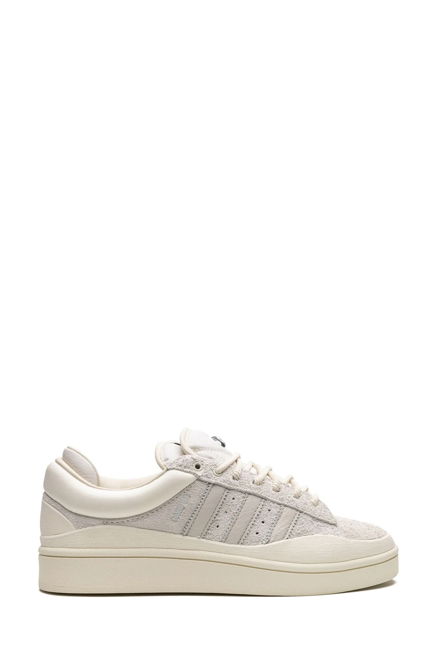 adidas x Bad Bunny Campus Cream sneakers
cream buckle low-top shoes collab
retro suede adidas campus low
limited edition adidas cream sneakers
