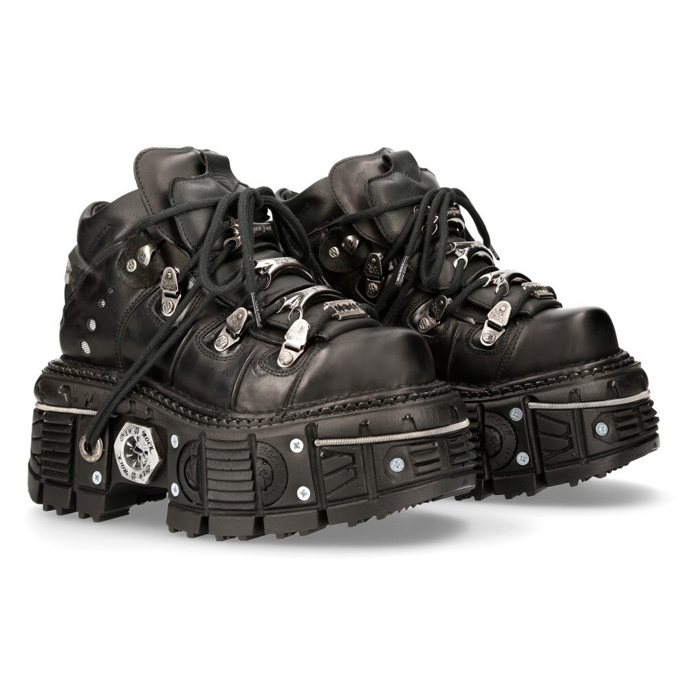 new rock cyberpunk boots
black leather platform goth shoes
metal cyber stompers
chunky alternative unisex boots