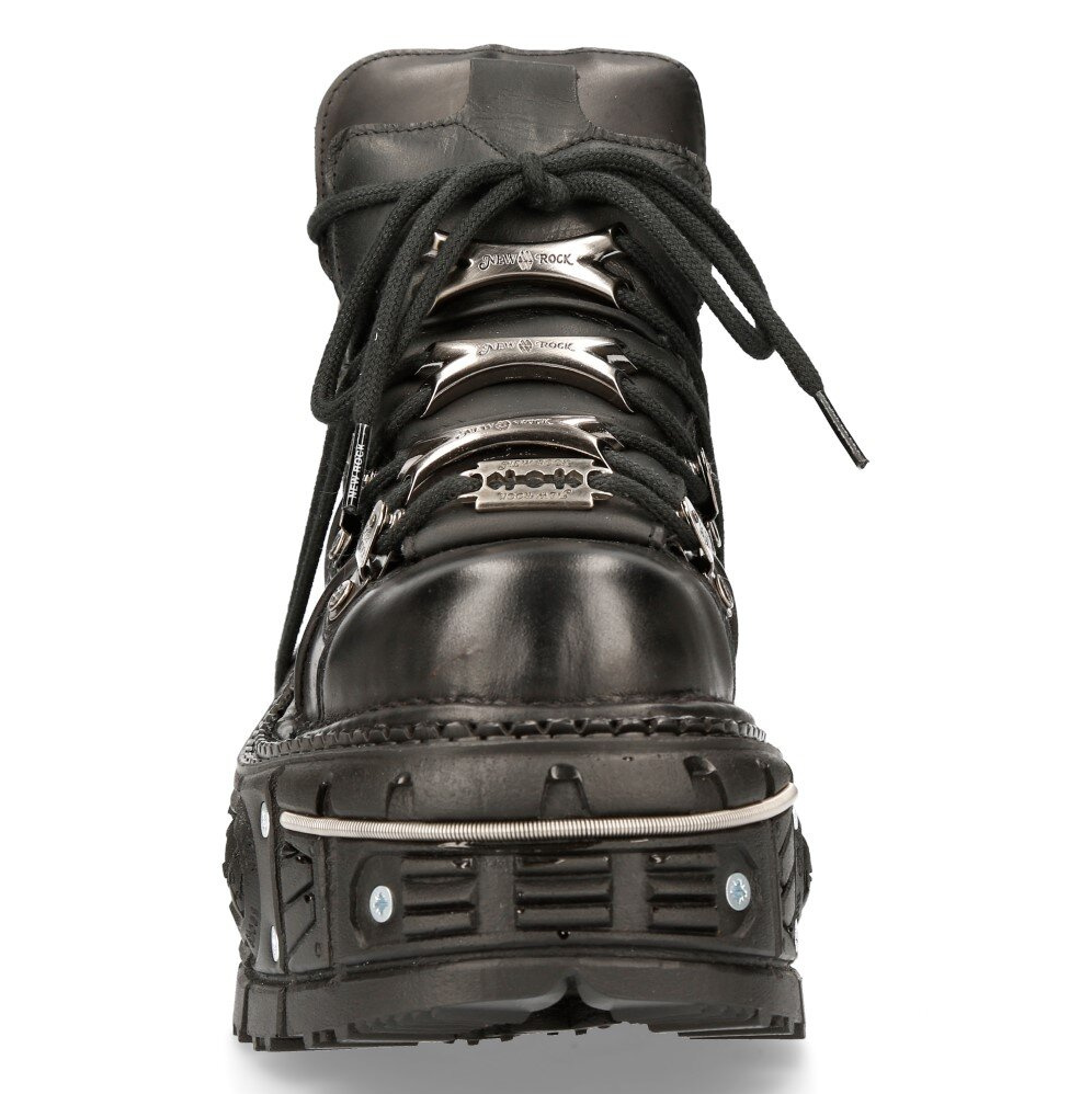 new rock cyberpunk boots
black leather platform goth shoes
metal cyber stompers
chunky alternative unisex boots