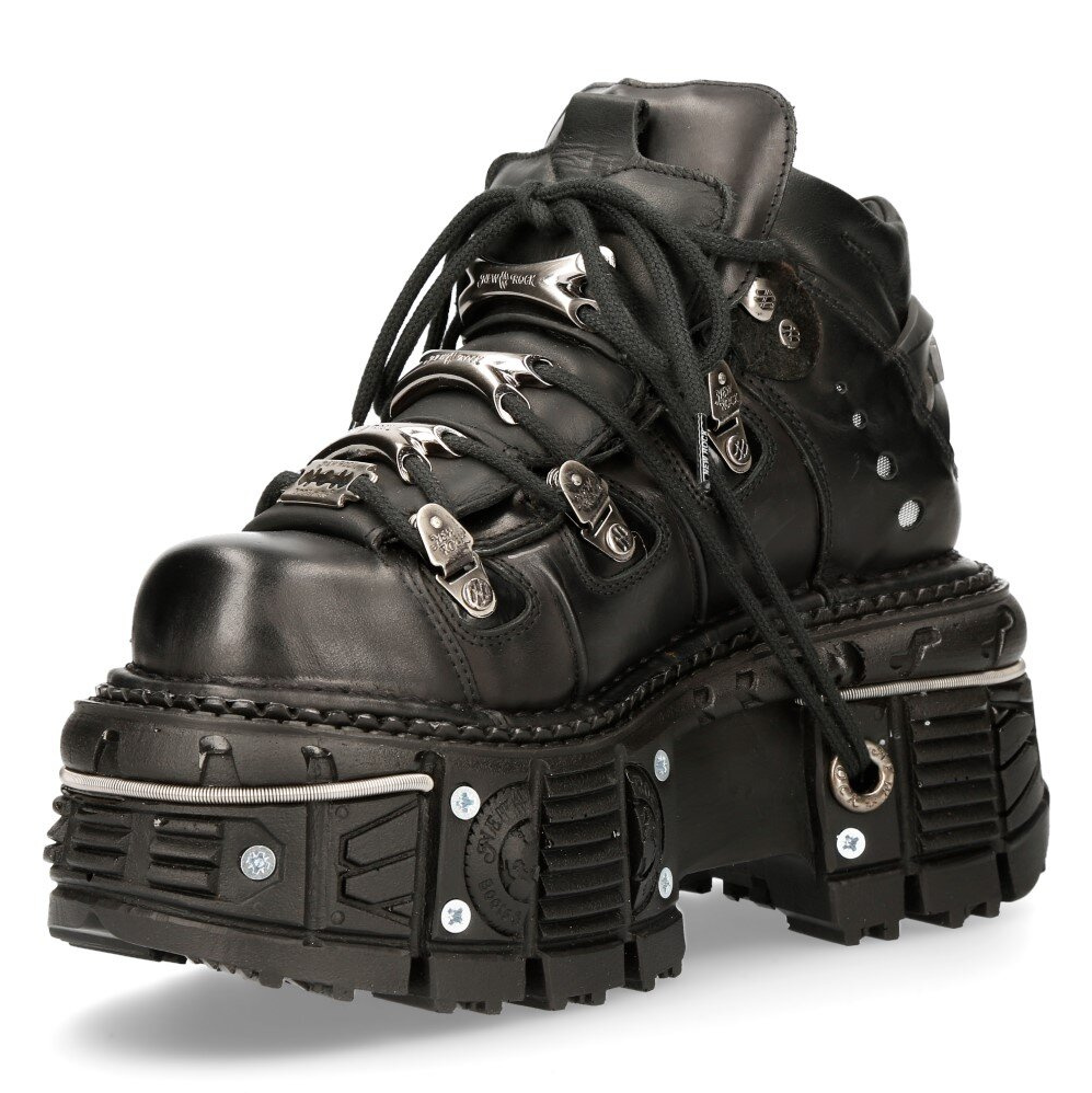 new rock cyberpunk boots
black leather platform goth shoes
metal cyber stompers
chunky alternative unisex boots