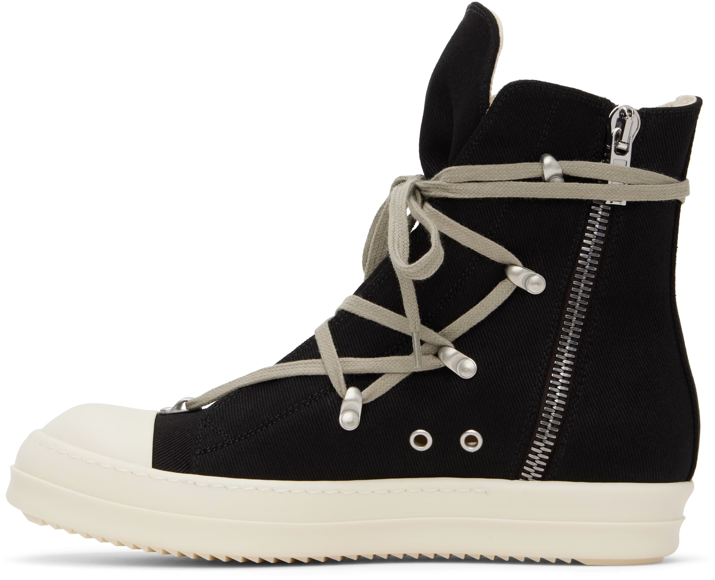 pentagram high top canvas sneakers
black white punk ramones shoes
rick owens pentagram replica sneakers
gothic lace-up designer footwear