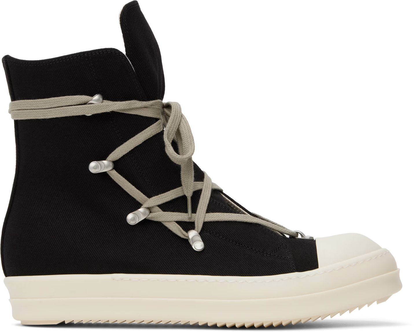 pentagram high top canvas sneakers
black white punk ramones shoes
rick owens pentagram replica sneakers
gothic lace-up designer footwear