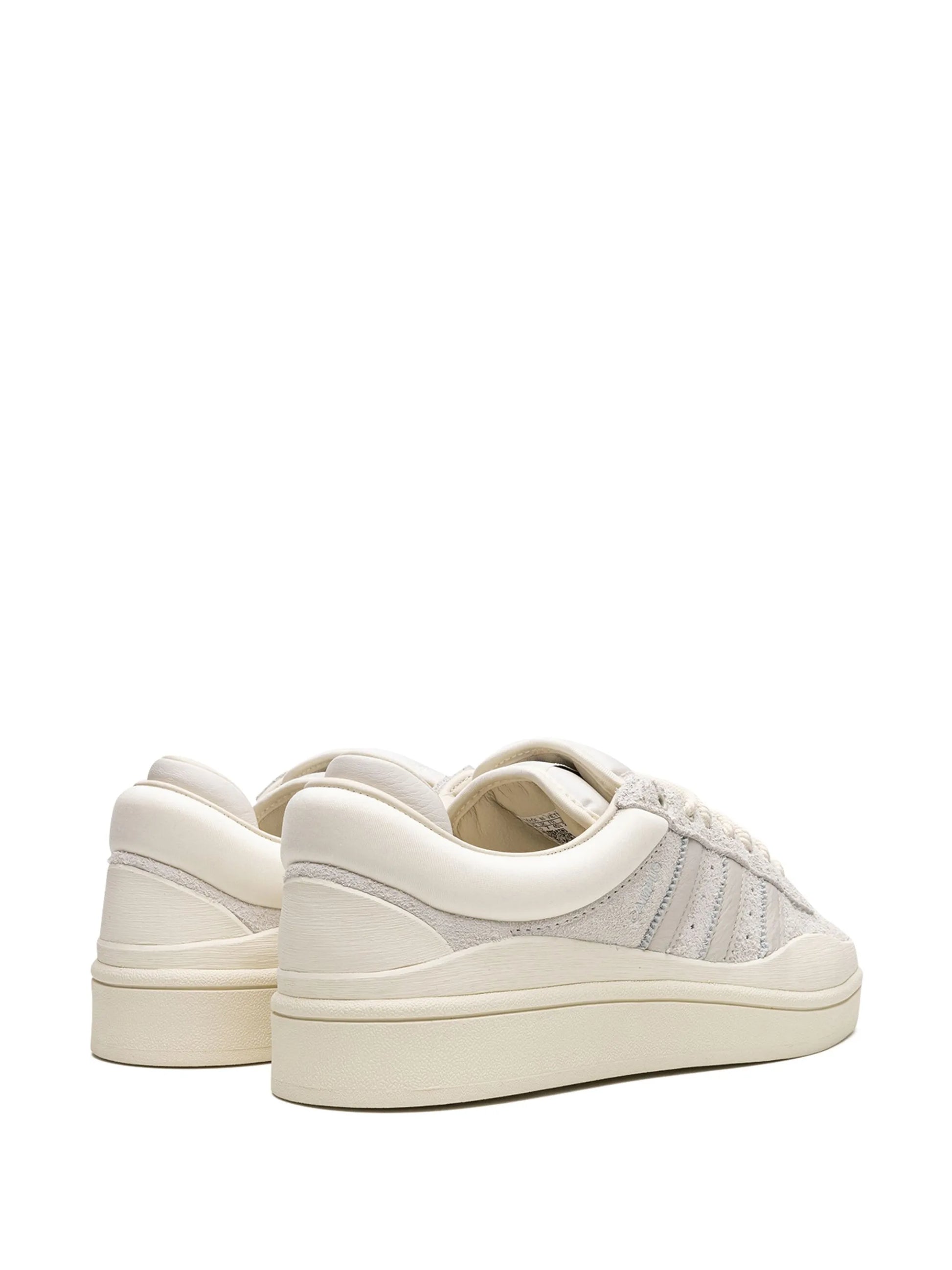 adidas x Bad Bunny Campus Cream sneakers

cream buckle low-top shoes collab

retro suede adidas campus low

limited edition adidas cream sneakers