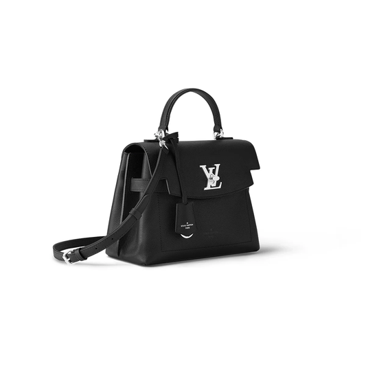 Louis Vuitton Capucines BB structured black leather handbag

top handle luxury bag with metal logo

flap closure shoulder bag

LV inspired noir purse