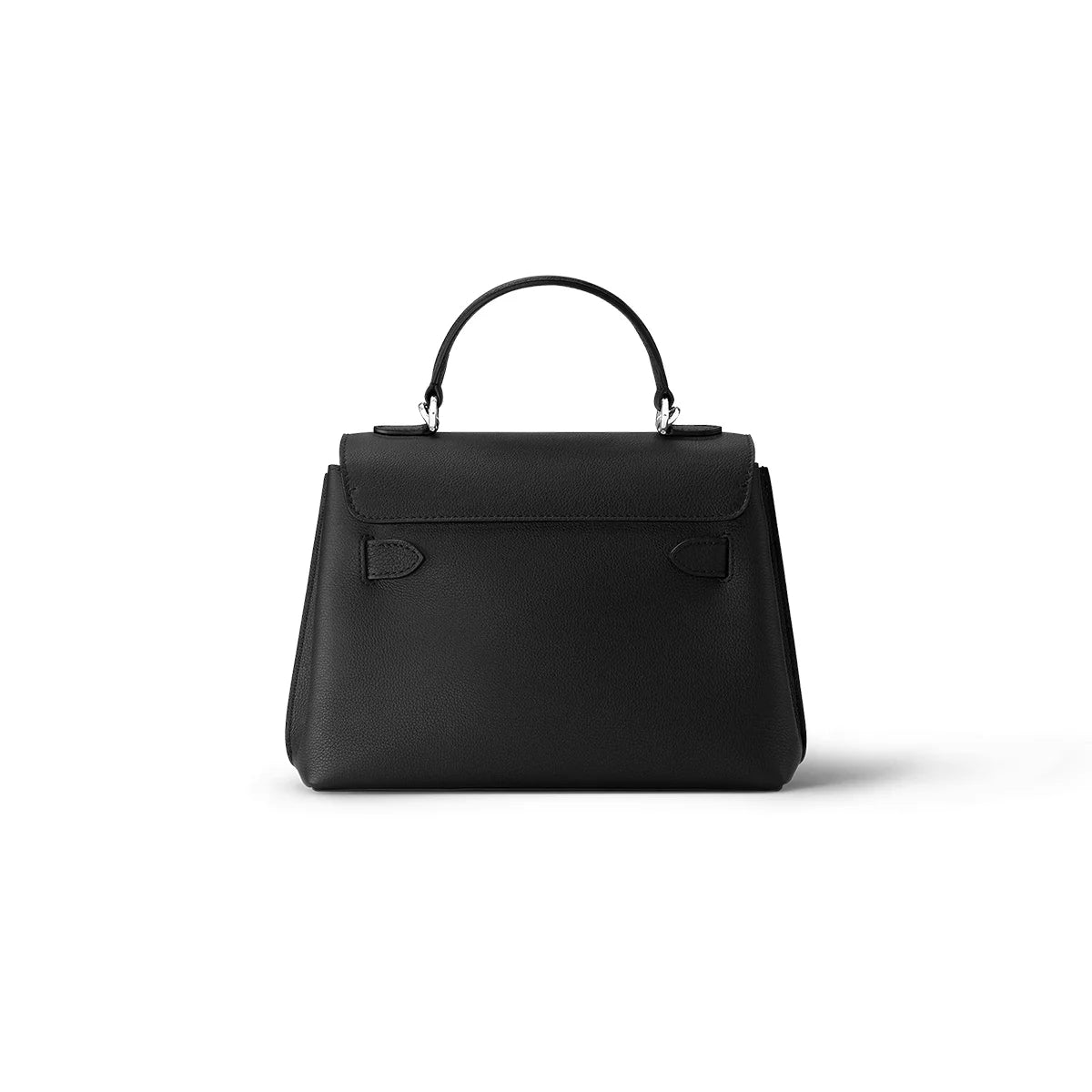 Louis Vuitton Capucines BB structured black leather handbag

top handle luxury bag with metal logo

flap closure shoulder bag

LV inspired noir purse