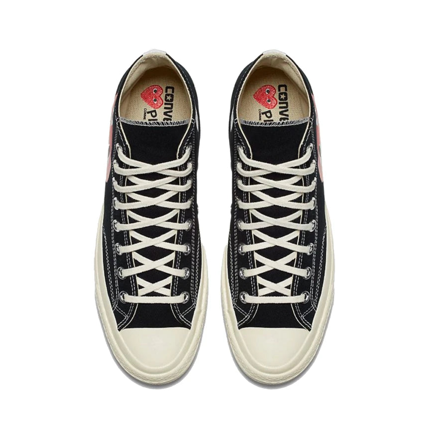 converse cdg play chuck 70 high top

comme des garcons heart logo converse

cdg chuck 70 canvas sneakers

converse high tops collaboration