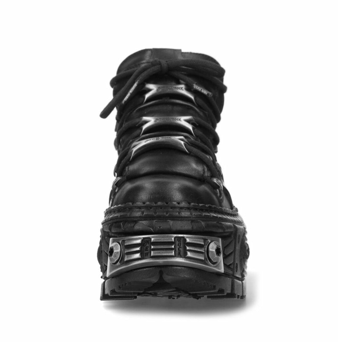 new rock cyberpunk boots

black leather platform goth shoes

metal cyber stompers

chunky alternative unisex boots