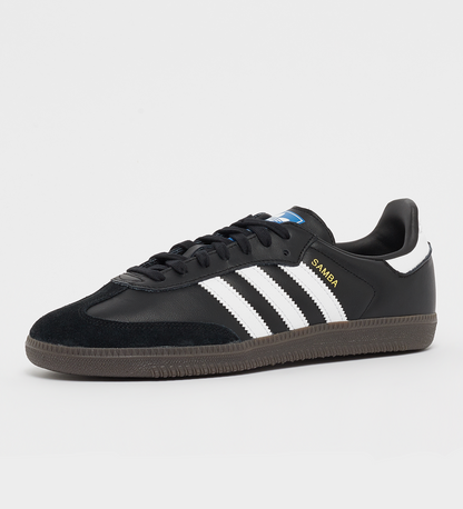 adidas samba og black white sneaker

classic 3-stripe retro low top

adidas samba gum sole streetwear shoes

vintage black white adidas trainers