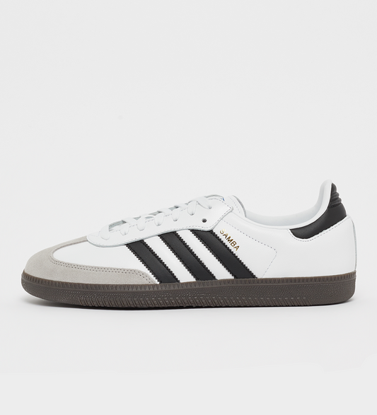 adidas samba og black white sneaker

classic 3-stripe retro low top

adidas samba gum sole streetwear shoes

vintage black white adidas trainers