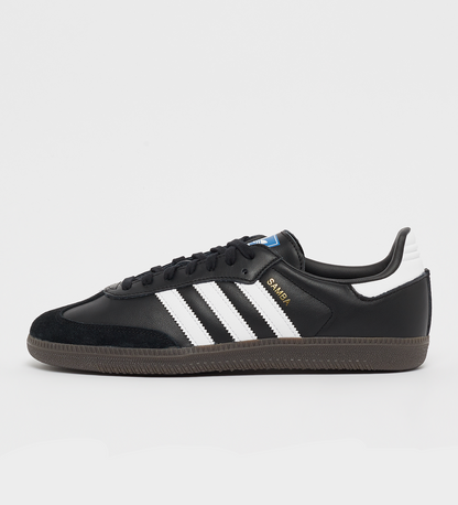 adidas samba og black white sneaker

classic 3-stripe retro low top

adidas samba gum sole streetwear shoes

vintage black white adidas trainers