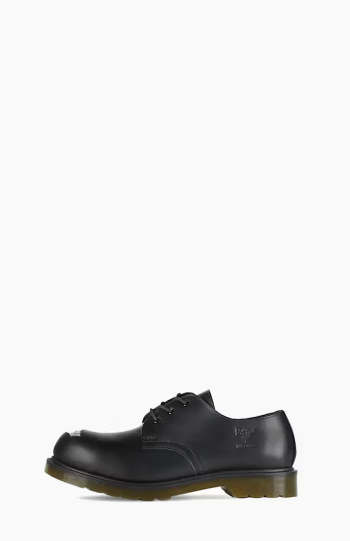 steel toe black leather derby shoes

punk style industrial oxford shoes

black steel cap dress shoes

triple black derby with metal toe

Raf Simons x Dr. Martens Steel Toe Black Leather Shoes