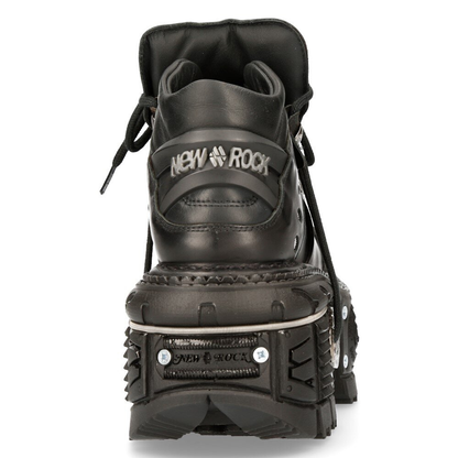 new rock cyberpunk boots

black leather platform goth shoes

metal cyber stompers

chunky alternative unisex boots