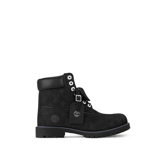 Monogram wheat 6-inch boots

luxury timberland style black boots

designer waterproof ankle boots

high-end embossed streetwear boots

Louis Vuitton x Timberland 6" Ankle Boot Monogram Black Wheat