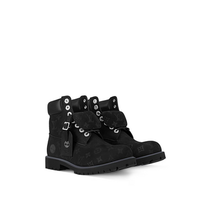 Monogram wheat 6-inch boots

luxury timberland style black boots

designer waterproof ankle boots

high-end embossed streetwear boots

Louis Vuitton x Timberland 6" Ankle Boot Monogram Black Wheat